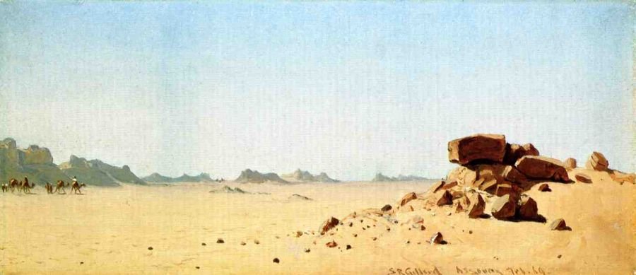 Sanford Robinson Gifford Assouan, Egypt, A Sketch